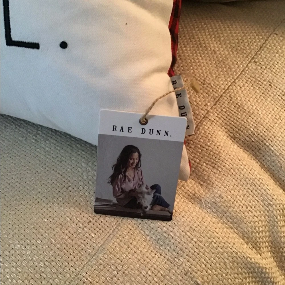 Rae Dunn Christmas pillow BELIEVE. NWT